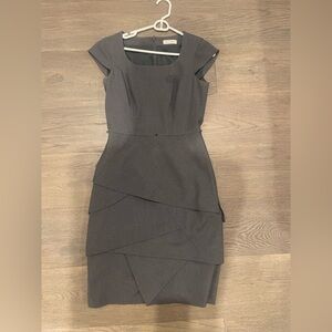 Calvin Klein Charcoal Midi Dress